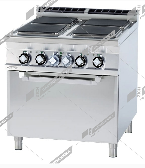 RM Lotus Sporák elektrický s troubou GN 2/1 CFQ4 98 ET 