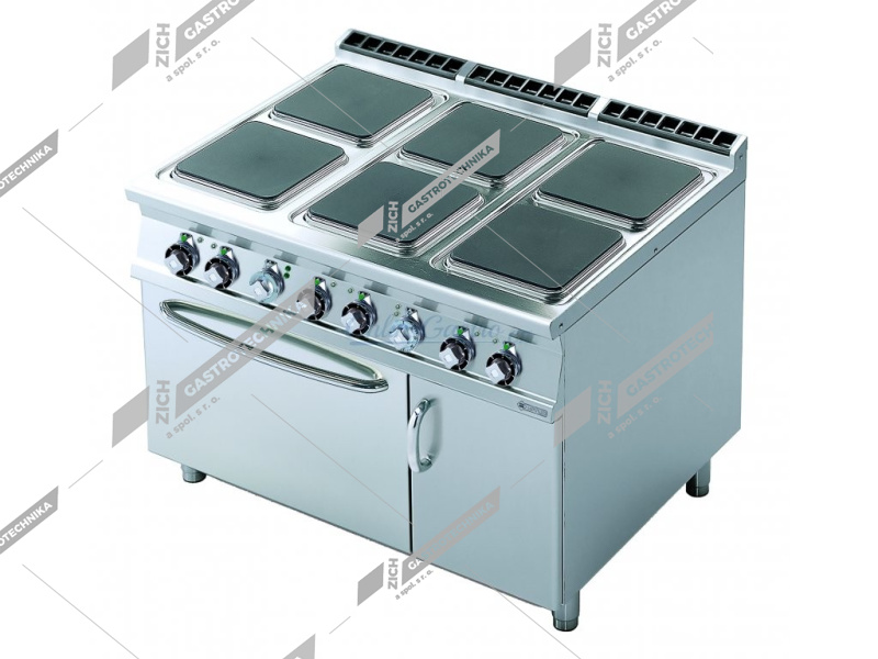 RM Lotus Sporák elektrický s troubou GN 2/1 CFQ6 912 ETV 