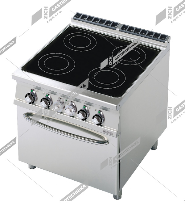 RM Lotus Sporák elektrický sklokeramický s troubou GN 2/1 CFC4 98 ET 