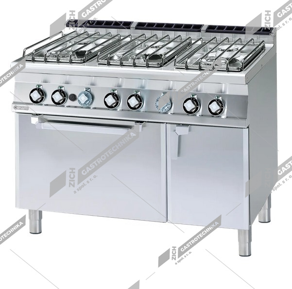 RM Lotus Sporák plynový s el. troubou GN 2/1 CF6 712 GPEV