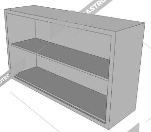 Skříňka nástěnná otevřená s policí SK-11035