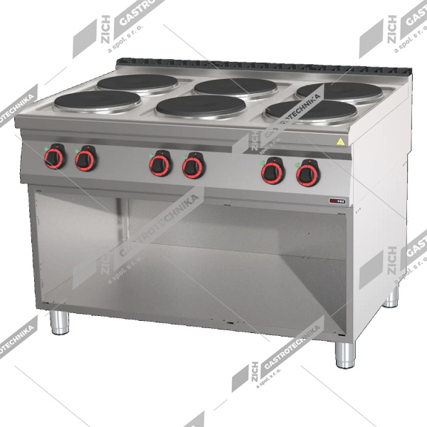 Sporák elektrický 6 zón SP 90/120 E