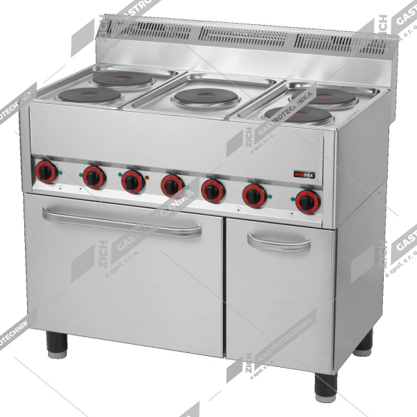 Sporák elektrický s troubou a skříňkou SPT 90/5 ELS