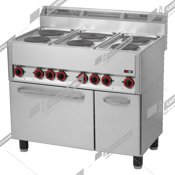 Sporák elektrický s troubou a skříňkou SPT 90 ELS