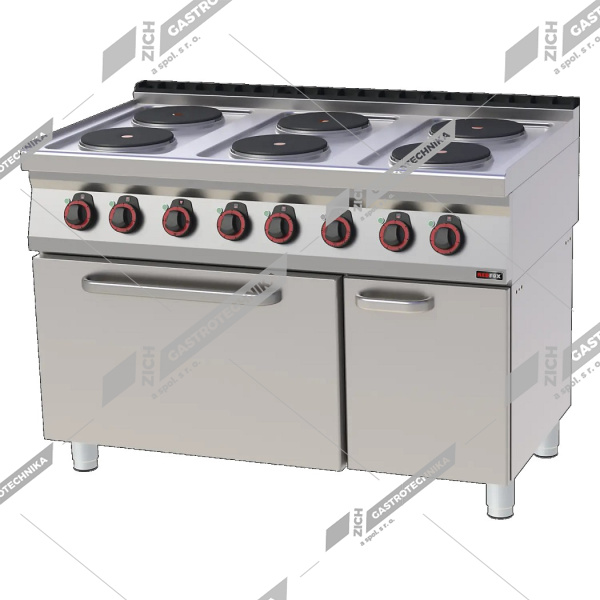 Sporák elektrický s troubou GN 2/1 SPT 70/120 21 E