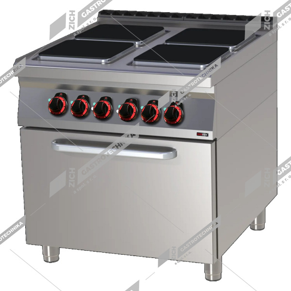 Sporák elektrický s troubou statickou 2/1 SPQT 90/80-21 E