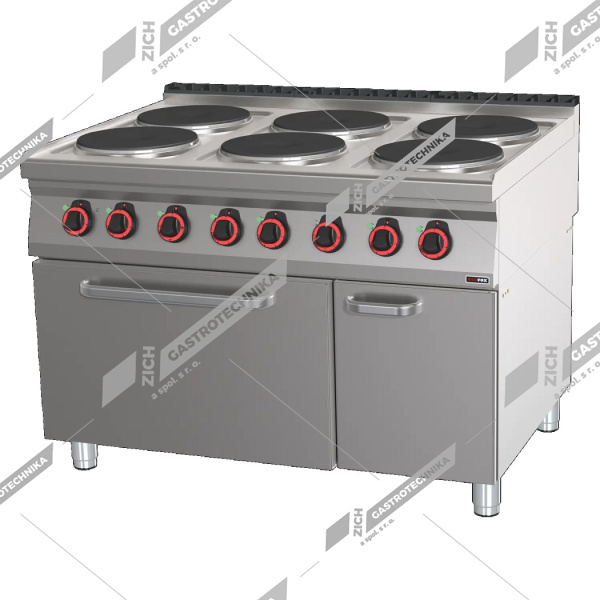 Sporák elektrický s troubou statickou 2/1 SPT 90/120-21 E