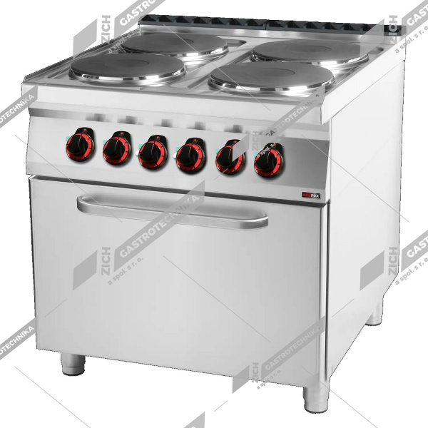 Sporák elektrický s troubou statickou 2/1 SPT 90/80-21 E