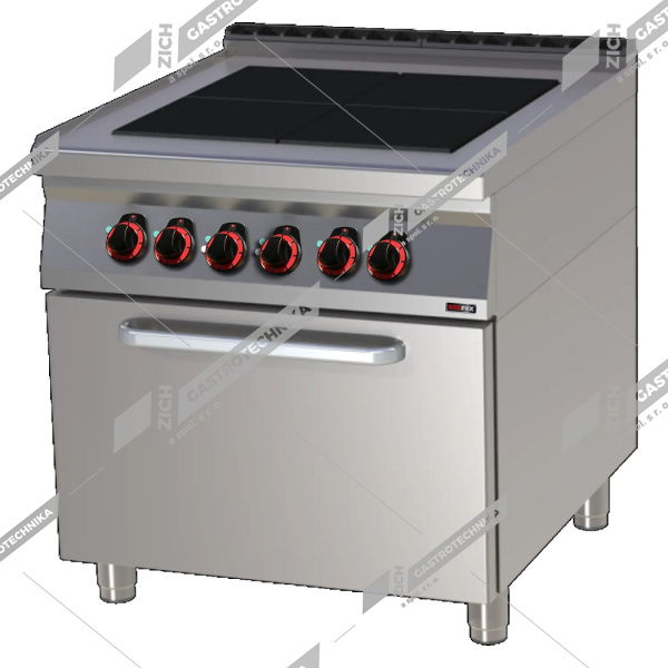 Sporák elektrický tálový s troubou 2/1 SPLT 90/80-21 E