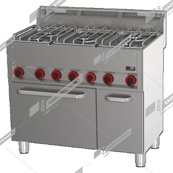 Sporák plynový s el.troubou a skříňkou SPT 90/5 GL