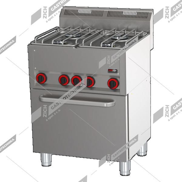 Sporák plynový s el. troubou SPT 60 GL