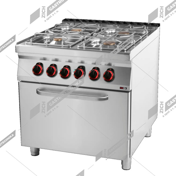 Sporák plynový s el. troubou statickou SPT 90/80-21 GE