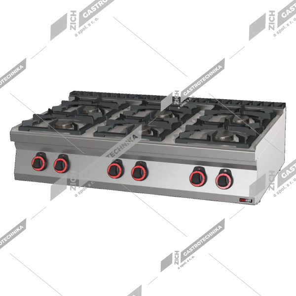 Sporák plynový stolní - 6 hořáky SPB 70/012 G