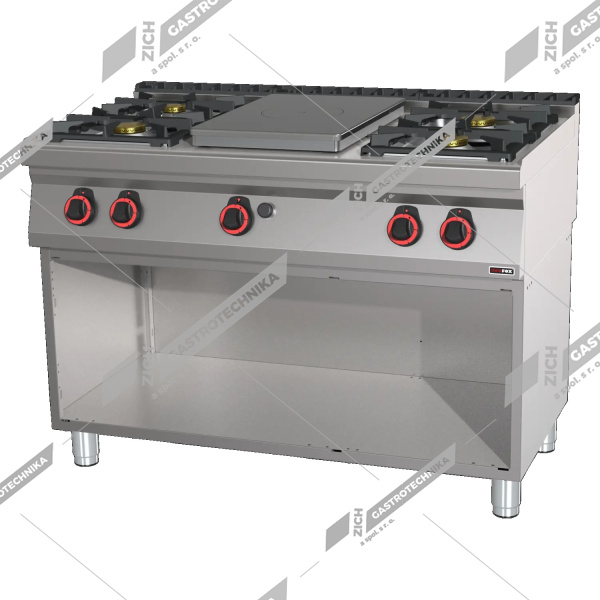 Sporák plynový tálový - 5x hořák STP 70/120 G