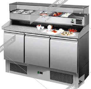 Stůl chladící Saladeta MPS-1365 + chl.vitrína