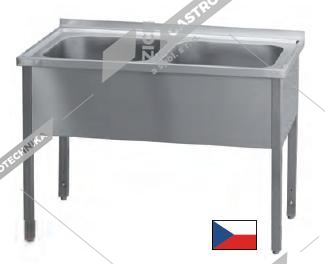 Stůl mycí dvoudřez MSD 120x70x90