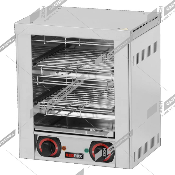 Toaster dvoupatrový 4x kleště, rošt TO 940 GH