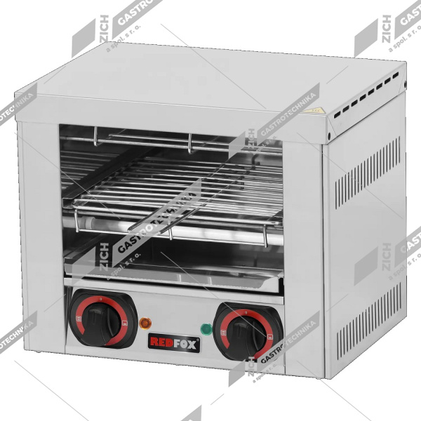 Toaster jednopatrový 2x kleště, rošt TO 920 GH