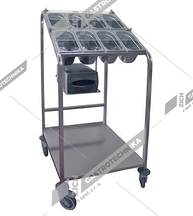 Vozík MV-PP 2/53×37 dvě řady GN 1/4-150 MV-PP 2/53×37