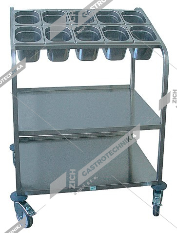 Vozík MV-PP 2/53×37 pro dvě řady GN 1/6-150 MV-PP 2/53×37