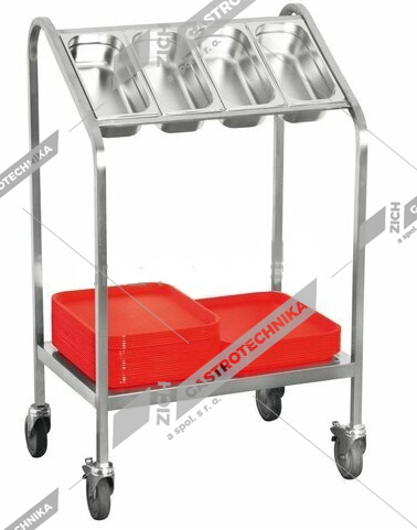 Vozík na příbory a tácy WPT4