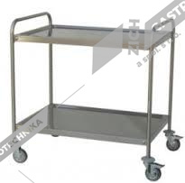 Vozík servírovací se dvěmi policemi 