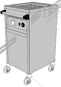 Zásobník na talíře vyhřívaný VZT1