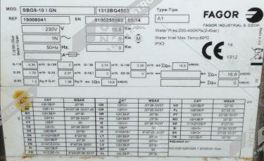 bazar č.706 - Pánev plynová Fagor 90L