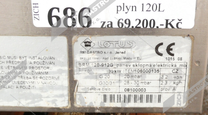 bazar č.686 - Pánev plynová 120 L