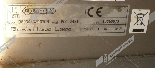 bazar č.618 - Sporák sklokeramický Lotus