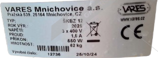 bazar č.1027 - Škrabka brambor 12N Vares - NOVÁ