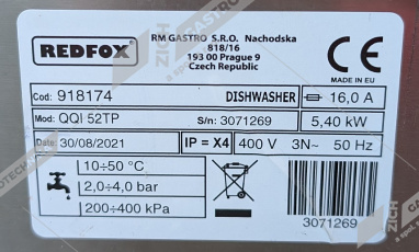 bazar č.933 - Myčka podstolová Redfox QQI 52 TP