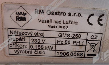 bazar č.946 - Nářezový stroj GMS 250