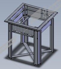 Abner Podávací šachta na koše PŠ 500x500 snížená verze