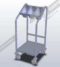 Abner Vozík na podnosy a příbory MV-PP 1/53×37 