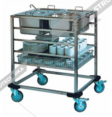 Abner Vozík transportní etážový bez pracovní plochy NEKJ 6