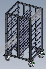 Abner Vozík pro transport tabletů NET 2/16 Thermoline