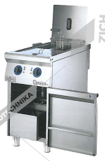 ALBA Fritéza elektrická 1x18l E-F-118/700 D  