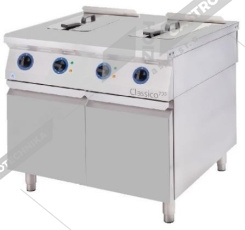 ALBA Fritéza elektrická 2x 8 litrů E-F-208/900 D