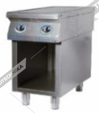 ALBA Sporák indukční s volným prostorem a policí  E-C-TG IHB-2/900 FS