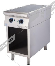 ALBA Sporák el. sklokeramický - dvířka s policí  E-C-TG RHB-2/700 DS