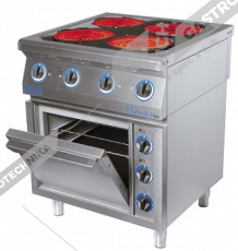 ALBA Sporák el. sklokeramický s el. troubou  E-C-TG RHB-4/700 EO