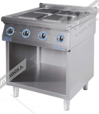 ALBA Sporák elektrický volný prostor s policí E-C-4/700 FS