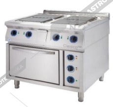 ALBA Sporák elektrický - volný prostor s policí E-C-4/900 FS