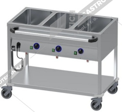 ALBA Vodní lázeň - vozík s policí SME 3TL