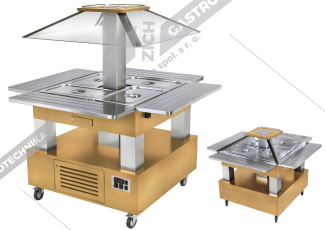 Roller Grill Salátový bar centrální chladící SBCM 40 F