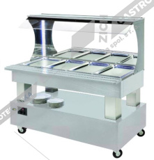 Roller Grill Salátový bar přístěnný chladící  SBM 40 F