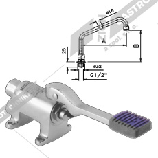 Baterie nášlapná s hadicí NAB 2