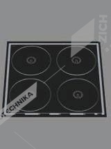 BERNER Vestavěná indukční plotna BI4EG14