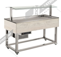 Bufet chlazený GN 6-1/1 mělké ES LIME+ 6H